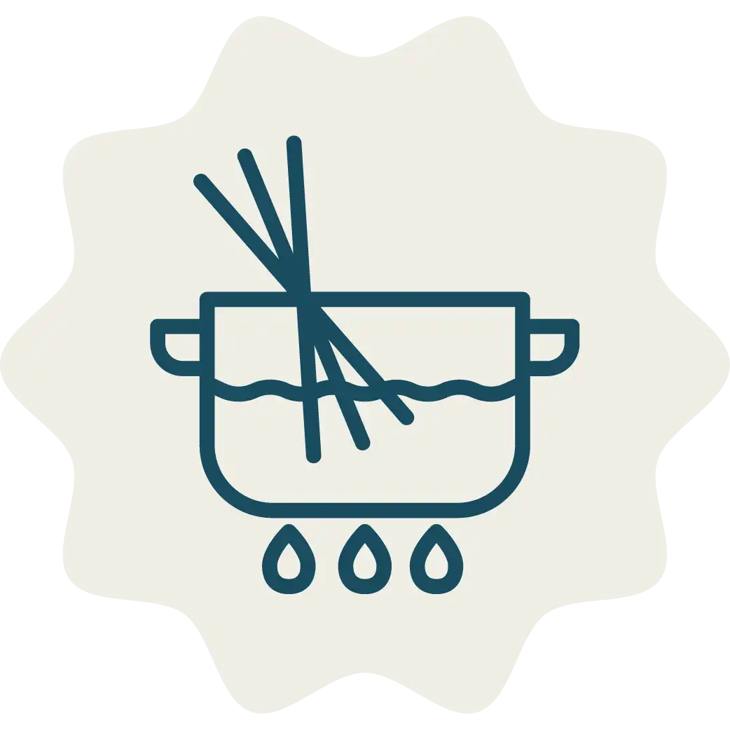 Pasta que no espera, preparada al instante